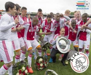 пазл Аякс Амстердам, чемпион голландской футбольной лиги Чемпионат 2013-2014